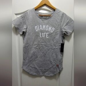 NWT Diamond supply T-shirt. Gray. size medium!